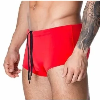 Sunga Masculina Boxer Forrada com Proteção UV +50 - Sunga Vermelha