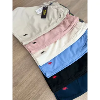 Bermuda de Sarja Masculina Mauricinho em Brim Curta - Bege