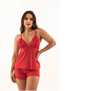 Pijama Sexy de Luxo Baby Dool Ref- 2499 - Terra