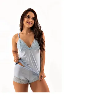 Pijama Sexy de Luxo Baby Dool Ref- 2499 - Terra
