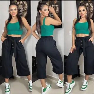 Calça Pantalona Feminina Duna - Pink