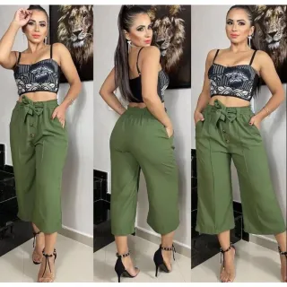 Calça Pantalona Feminina Duna - Pink