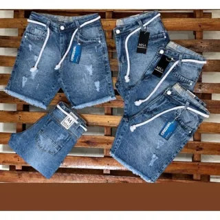 Bermuda premium masculina de alta qualidade jeans - jeans