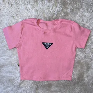 Blusa Cropeed Feminina Ribana Moda Gringa Blusinha Curta - Verde Militar