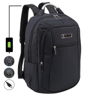 Bolsa Resistente Mochila Escolar Masculina Feminina Notebook - Azul