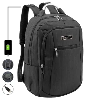 Bolsa Resistente Mochila Escolar Masculina Feminina Notebook - Azul