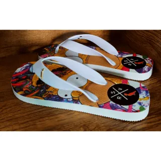 Promoção imperdível: Chinelos Masculinos Confortáveis de Dedo com Várias Estampas - amarelors