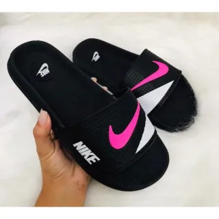 Slide unissex pronta entrega - Chinelo masculino e feminino - Coroa preto