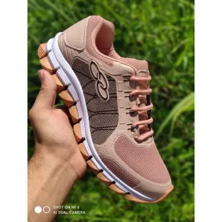 Leve e Confortável Tênis Feminino de Academia para Caminhada - Rosa