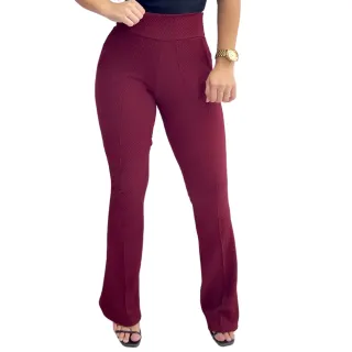 Colmeia Calça Flare Feminina Liso com Bolso - Várias Cores - Calça Flare Caramelo