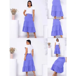 Nova Coleção Saia Três Marias Com Cinto - Preços Baixos - Fúcsia