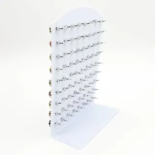 Atacado Kit 36 pares de Brinco ponto de luz Zirônia 8mm - 36pares  Colorido