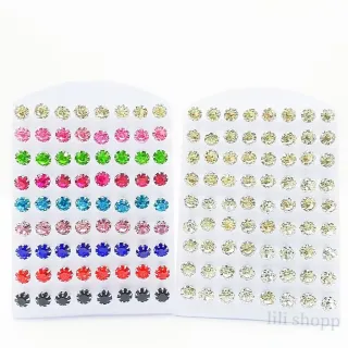 Atacado Kit 36 pares de Brinco ponto de luz Zirônia 8mm