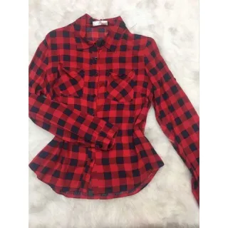 Moda inverno: Camisa feminina xadrez São João - Branco