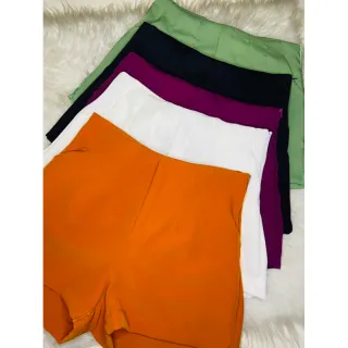 Short Inspiração Zara Cintura Alta Feminino - Azul Royal