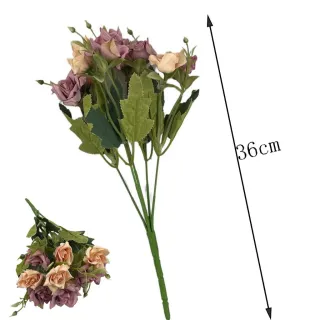 Flores Artificiais Peônia Rosa - Arranjo de Decoração - Rosa Pink kit com 2