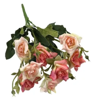 Flores Artificiais Peônia Rosa - Arranjo de Decoração - Rosa Pink kit com 2