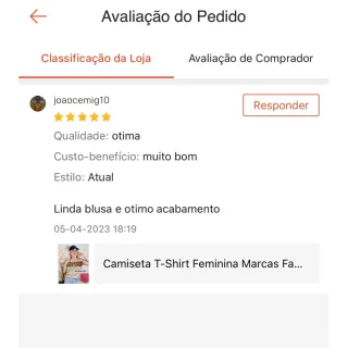 Marcas Camiseta Feminina T-Shirt (36 ao 50) - Modelo 3