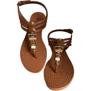 Rasteirinha feminina lirio star sandália - 3 tira I I preto