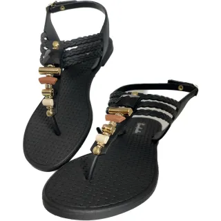 Rasteirinha feminina lirio star sandália - 3 tira I I preto