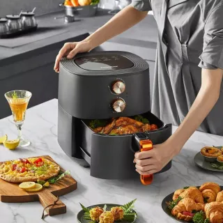 Fosco Grafite Antiaderente Air Fryer Gaabor 6L - 127V / 220V - 220V