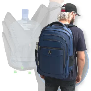Impermeável Mochila Notebook Grande Masculina 60l Motoboy - Marrom