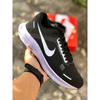 Promoção Tênis Esportivo Masculino Zoom para Academia e Caminhada - PRETO/LARANJA