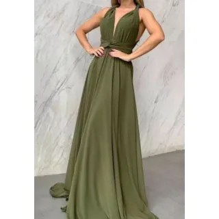 Vestido multiformas em tecido fluit: terracota, fucsia, rosa canela, lilás e mais cores - MENTA