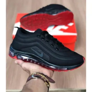 Promoção Tênis Masculino Nk Air Max 97 - Esportes, Caminhada, Academia - 97 BRANCO LARANJA