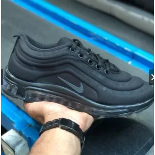 Promoção Tênis Masculino Nk Air Max 97 - Esportes, Caminhada, Academia - 97 BRANCO LARANJA