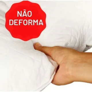 Manta Branco Matelado - Kit 2 Travesseiros Antialérgicos e Antiácaro - Único
