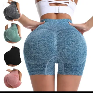 Moda feminina fitness: short academia empina bumbum - Preto