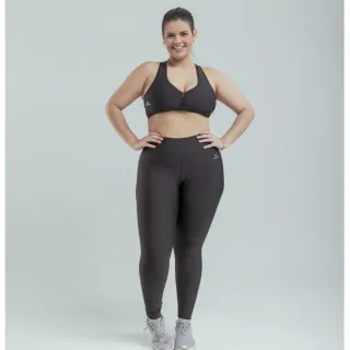 Calça legging feminina cintura alta Suplex com bolso celular - Conjunto top academia fitness - Conjunto preto sem bolso