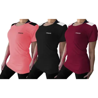 Camiseta Dry Fit Feminina - Kit com 3 Blusas para Academia, Malhação e Esportes - Preta + Cinza + Branca