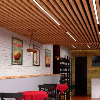 Pendente de Madeira Rustica Moderno Bivolt 110v/220v - Luminária Lustre de Teto - Único