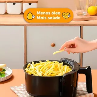 Air Fryer Digital Elétrica de 6.5 Litros, 1700w, Sem Óleo - Cozimento Fácil e Rápido - 220V