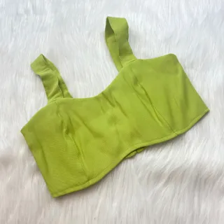 Botões nas Costas Top Cropped com Detalhe na Cintura - Vinho