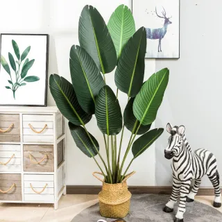 Unidade A-6 de folha artificial de bananeira - 98cm