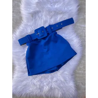 Saia Neopreme Grosso com Alta Elasticidade - Liso e Estampado - Azul