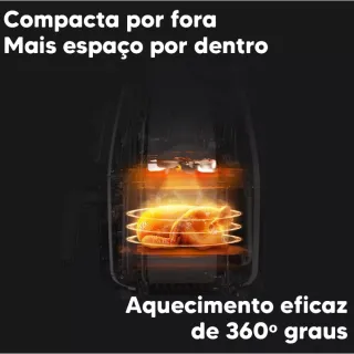 Fritadeira Digital Air Fryer 6.5L - Sem Óleo, Fácil e Rápido! - Touch Digital 8L 127v