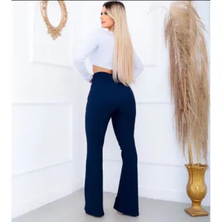 Malha pop flare social feminina P M G GG - Bordô