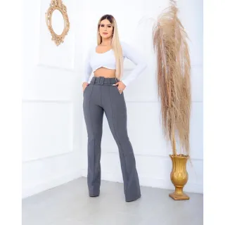 Malha pop flare social feminina P M G GG - Bordô