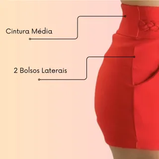 Laço Feminino Verão Tendência Bengaline Curto - Verde neon