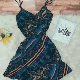 Viscose Soltinho Vestido Curto Feminino GG - ONCINHA