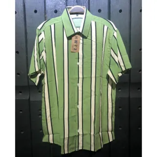 Promoção de Camisas Masculinas Estampadas Listradas em Viscose Slim Fit - Alta Qualidade - 3-colorida