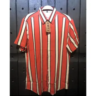 Promoção de Camisas Masculinas Estampadas Listradas em Viscose Slim Fit - Alta Qualidade - 3-colorida