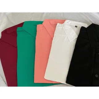 Camisa Social Masculina Havaiana Verão - Manga Curta Lisa Básica - Branco