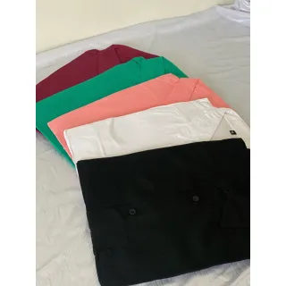 Camisa Social Masculina Havaiana Verão - Manga Curta Lisa Básica - Branco