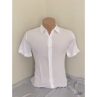 Camisa Social básica Manga Curta Havaiana Verão 2023 - Raryel - Salmão