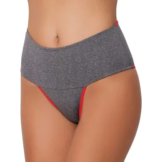 Modeladora Calcinha Seca Barriga Cós Alto Feminina Kit 10 Microfibra Mescla - Variadas